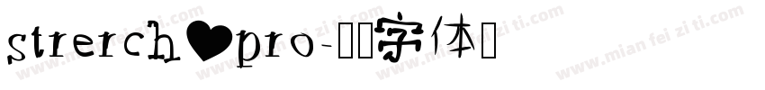 strerch pro字体转换
